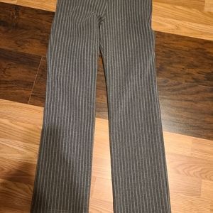 Betabrand grey stripe pants M